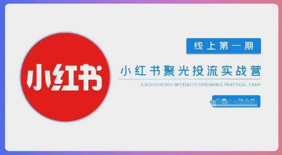 小红书聚光陪跑第一期,教你从0到1玩转小红书聚光投流,搭建小红书付费投流团队,更快的见到效果-风淘社