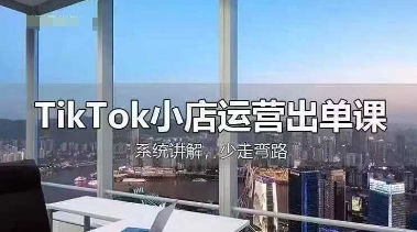 TikTok小店运营出单课,从开店选品、运营出单、发货回款,进行全流程讲解-风淘社
