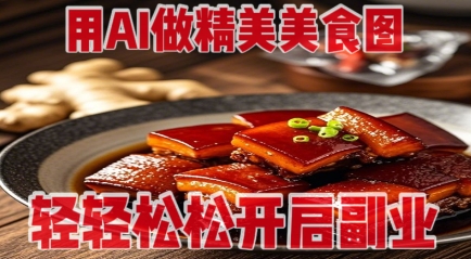 用AI做精美美食图,无需专业设备拍摄,轻轻松松开启副业-风淘社