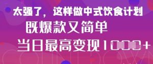 疯狂爆火!小红书等平台的女性中餐养生视频,小白轻松制作,快速拿到结果-风淘社