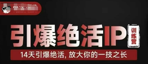 引爆绝活IP训练营,14天引爆绝活,放大你的一技之长-风淘社