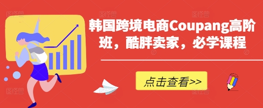 韩国跨境电商Coupang高阶班,酷胖卖家,必学课程-风淘社