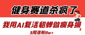 健身赛道杀疯了?我用AI复活貂蝉做瘦身操,3周涨粉8W-风淘社