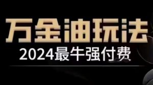 2024最牛强付费,万金油强付费玩法,干货满满,全程实操起飞(更新25年04月)-风淘社