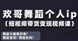 抖音舞蹈账号运营与变现实战课，舞蹈个人ip短视频带货变现-风淘社