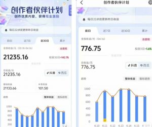 抖音海洋动物赛道新玩法，撸创作者伙伴计划，日入大几张，保姆级教程-风淘社