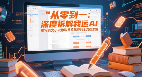 从零到一:深度拆解我运用AI撰写爽文小说挣取首笔稿费的全流程思路-风淘社