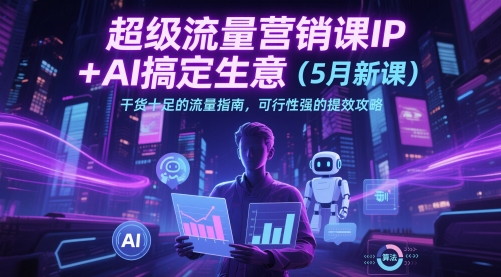 超级流量营销课IP+AI搞定生意（5月新课）干货十足的流量指南，可行性强的提效攻略-风淘社