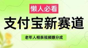 支付宝新赛道，利用老年人相亲视频，挣分成收益，轻松月入过W，操作简单-风淘社