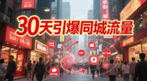 30天引爆同城流量:团购篇 认知篇 流量篇 来客篇 达人篇 老板人设IP篇 投流篇-风淘社