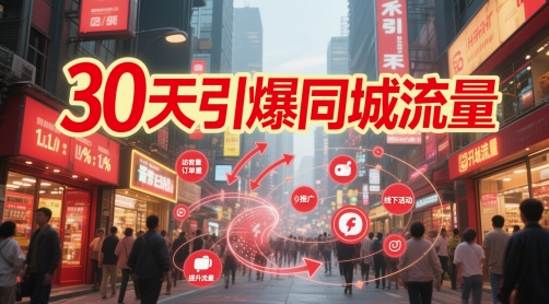 30天引爆同城流量:团购篇 认知篇 流量篇 来客篇 达人篇 老板人设IP篇 投流篇-风淘社
