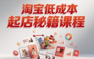 淘宝低成本起店系统课,助你快速起店,实现弯道超车-风淘社