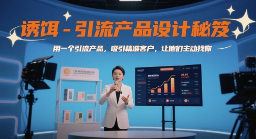 诱饵-引流产品设计秘笈,用一个引流产品,吸引精准客户,让他们主动找你-风淘社