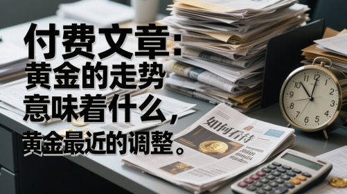 付费文章：黄金的走势意味着什么，如何看待黄金最近的调整-风淘社
