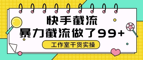 快手暴力截流玩法,全自动无需人工,每日单号50+精准客资【揭秘】-风淘社