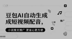 豆包AI自动生成短视频配音,小说推文推广更省心更方便-风淘社