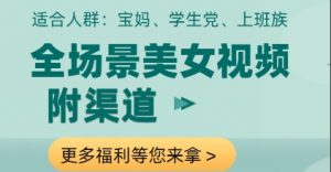 全场景美女视频制作，附渠道，当天变现【揭秘】-风淘社