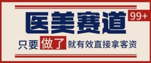 小红书某音医美赛道引流获客，自热矩阵日引200+【揭秘】-风淘社