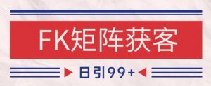 小红书某音FK赛道引流获客 自热矩阵日引200+【揭秘】-风淘社