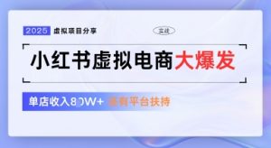 小红书虚拟电商项目,平台大力免费流量扶持,低门槛1拖3玩法-风淘社
