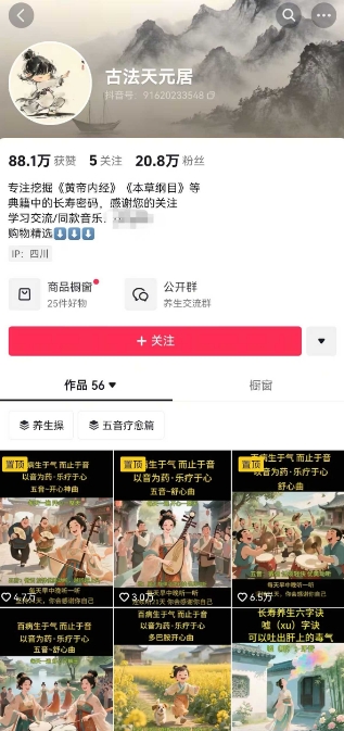 古法五音养生教程,五音疗愈的视频的制作方法,2-4小时就能学会,作者10天涨粉10W-风淘社