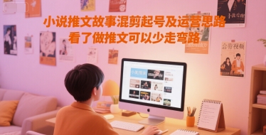 小说推文故事混剪起号及运营思路，看了做推文可以少走弯路-风淘社
