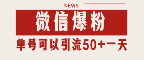 微信爆粉,私域暴力引流打法日引千粉 单号日进50+【揭秘】-风淘社