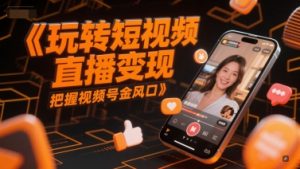 玩转短视频直播变现,把握视频号金风口-风淘社