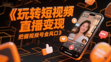 玩转短视频直播变现,把握视频号金风口-风淘社