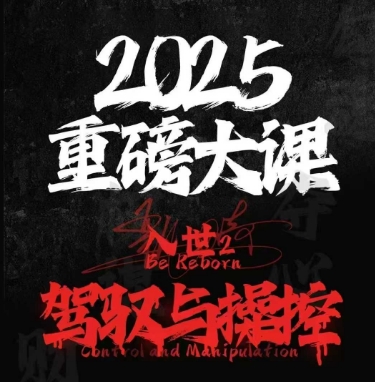 2025重磅大课,入世2,驾驭与控制-风淘社