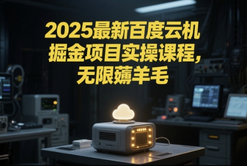 2025最新百度云机掘金项目实操课程单窗口保底5-10元月收益单窗口150+【揭秘】-风淘社