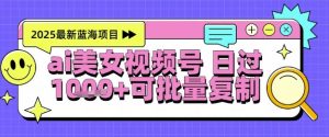 视频号AI美女跳舞暴力起号玩法，日入1k+，全程软件操作，小白也能玩的项目-风淘社