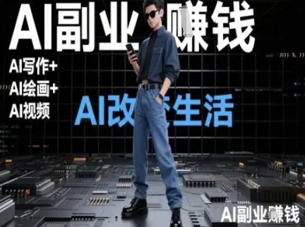 AI改变生活(Ai写作+AI绘画+Ai视频),AI副业挣钱-风淘社