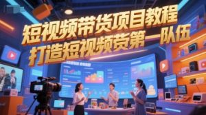 短视频带货项目教程，打造短视频带货第一队伍-风淘社