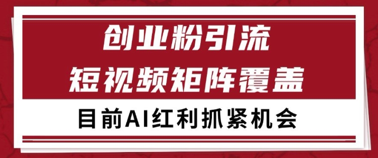 小红书某音创业赛道引流获客 自热矩阵日引200+【揭秘】-风淘社