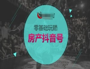 零基础玩转房产抖音号-抖音卖房教程-风淘社