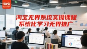 淘宝无界系统实操课程,系统化学习无界推广-风淘社