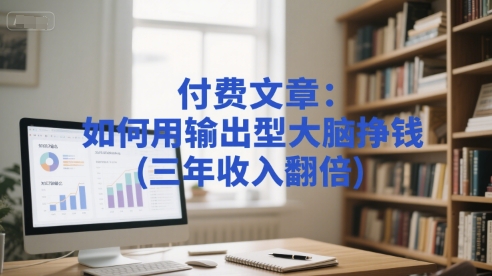 付费文章：如何用输出型大脑挣钱(三年收入翻倍)-风淘社