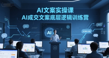 AI文案实操课，AI成交文案底层逻辑训练营-风淘社