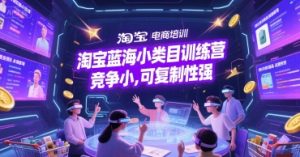 淘宝蓝海小类目训练营， 竞争小，可复制性强-风淘社