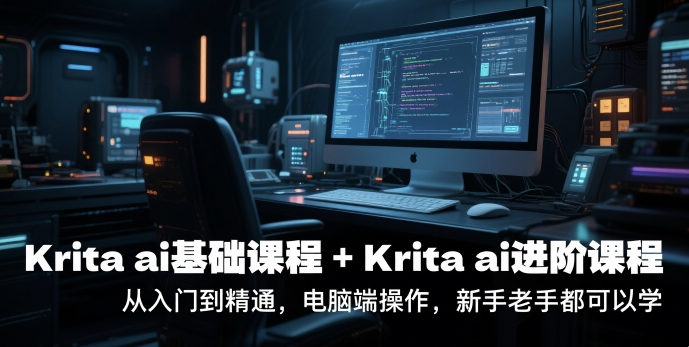 krita ai基础课程+Krita ai进阶课程,从入门到精通,电脑端操作,新手老手都可以学-风淘社