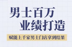 2025男士美业百万业绩打造，赋能上千家男士门店拿到结果-风淘社