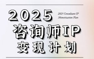 7天构建咨询师变现系统,2025咨询师IP变现计划训练营-风淘社