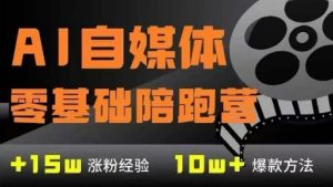 AI自媒体0基础到稳定变现训练营,7大模块带你实现AI自媒体变现-风淘社