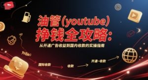 油管(youtube)挣钱全攻略：从开通广告收益到国内收款的实操指南-风淘社