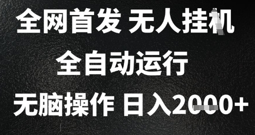 2025首发无人挂G项目，日入2k+，全自动运行，无脑操作，长期稳定 小白可玩【揭秘】-风淘社