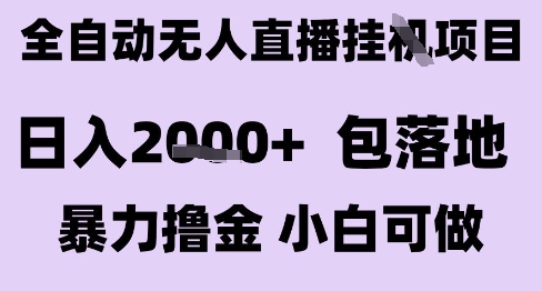 最新全自动抖音无人直播挂G项目，日入2k+ 包落地暴力撸金，小白可做【揭秘】-风淘社