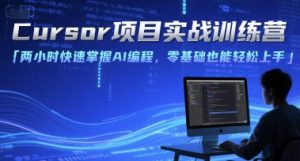 Cursor项目实战训练营，两小时快速掌握AI编程，零基础也能轻松上手-风淘社