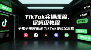 TikTok实操课程,保姆级教程,手把手带你跑通TikTok变现全流程-风淘社