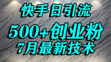 创业粉怎么打?快手精准引流创业粉,宝妈群体日进500+精准流量-风淘社